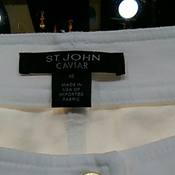 Pre-owned St.John White Jeans Style Pants - Picture 4 of 4